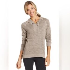 Icebreaker Crave Sweater Merino
Wool Hoodie Heathered Beige Size Medium